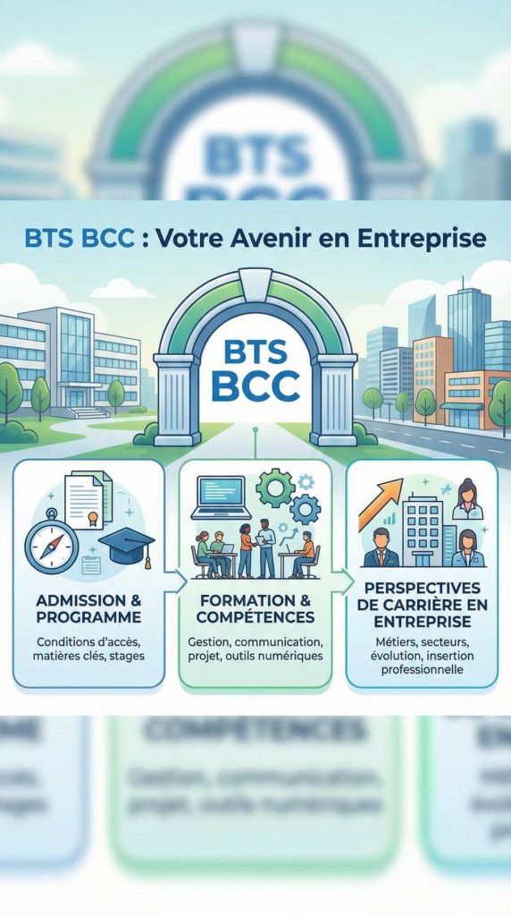 Bts bcc : programme, admission et perspectives de carrière en entreprise